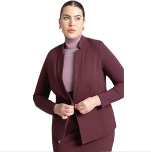 SZ24 Eloquii The Ultimate Stretch One Button Blazer Purple